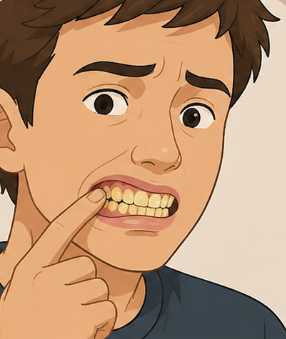 YELLOW, STAINED TEETH